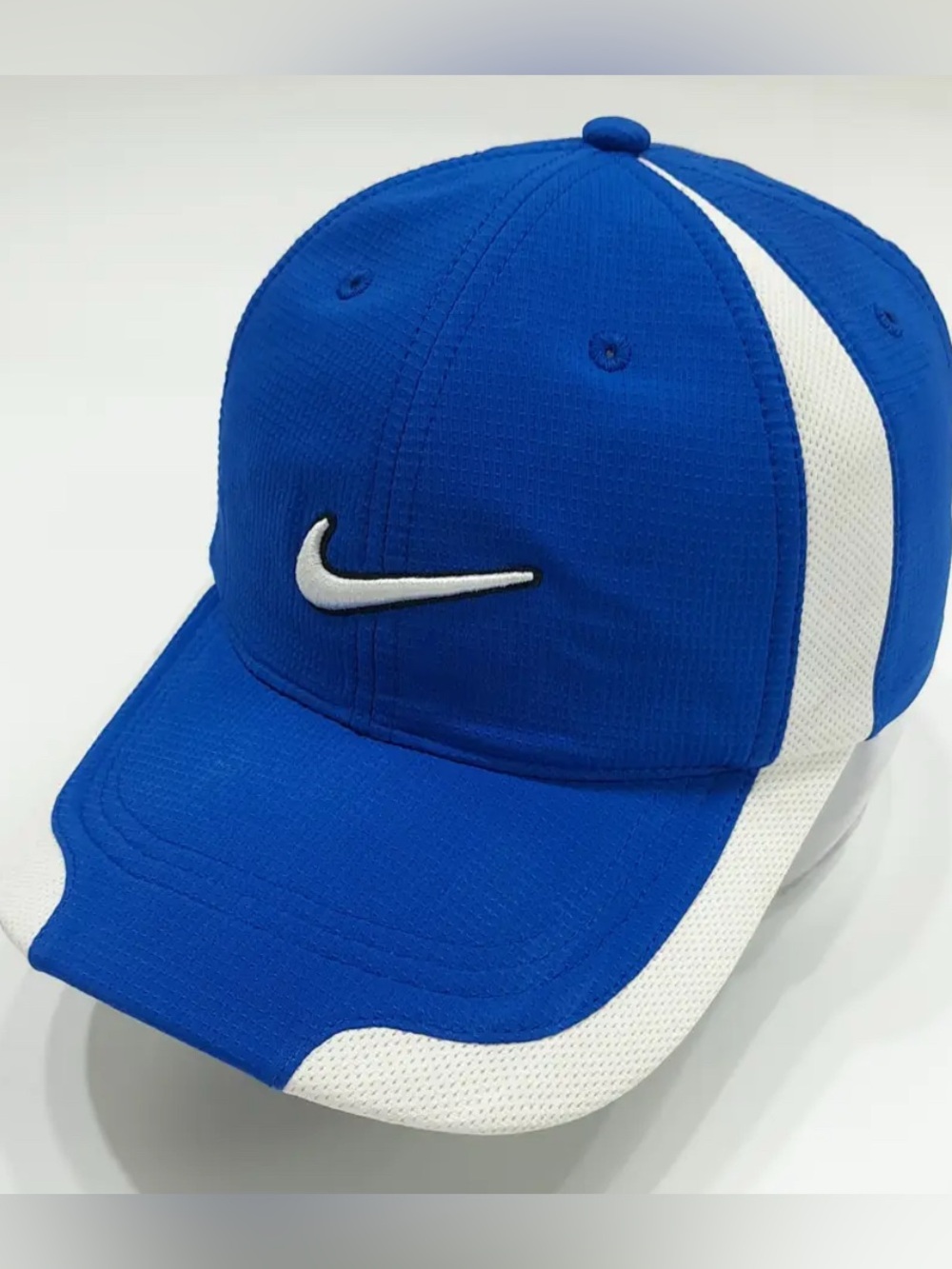 Vintage Nike Golf Hat Blue White VR One Pro 2012 FA12 Strapback Cap 319957-493